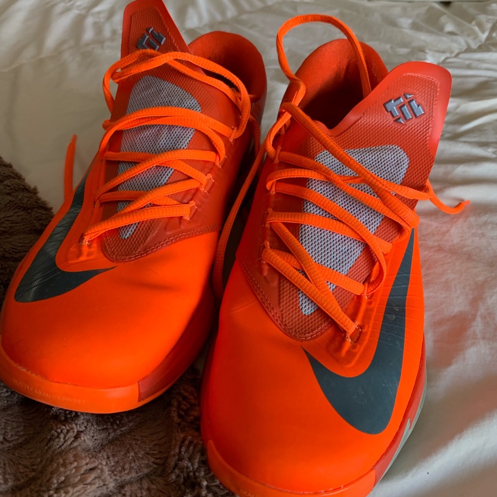 KD 6 Orange and Armory Slate size 11